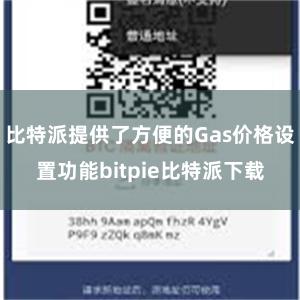 比特派提供了方便的Gas价格设置功能bitpie比特派下载